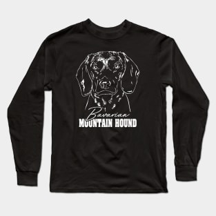 Bavarian Mountain Hound hunting dog portrait Long Sleeve T-Shirt